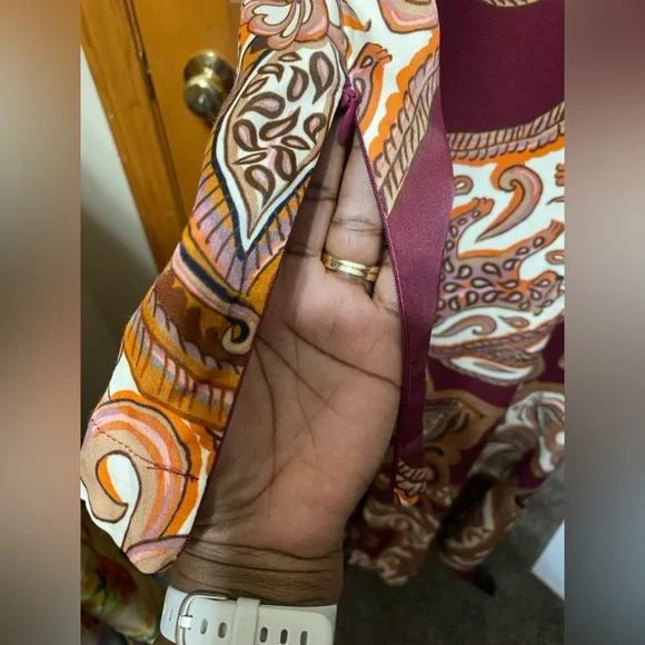 NWT Farm Rio Elegant Paisley Maxi Dress - Picture 5 of 6